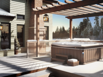 Whirlpool Outdoor im Winter