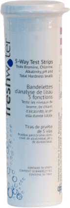 Bandelettes test pur système de sel chlor / ph/ dureté